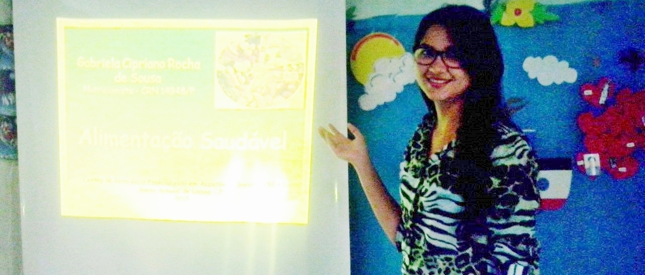 Nutricionista Gabriela Cipriano ministra palestra para “Grupo de cuidadores” do CREAS de Santo Antônio de Lisboa