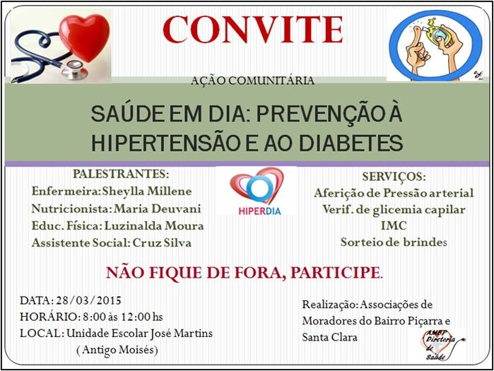 Associações de moradores do Bairro Piçarra e Santa Clara realizam evento voltado para a saúde  - Imagem 1