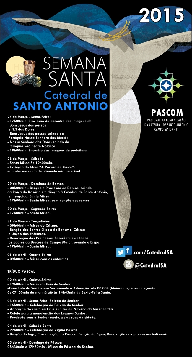 Diocese de Campo Maior divulga programação católica para ‘Semana Santa’ - Imagem 1