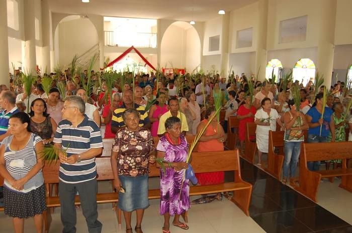 Centenas de fiéis participam da Missa de Ramos  - Imagem 2
