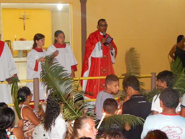 Fieis participam da Procissão de Ramos em Lagoinha  - Imagem 4