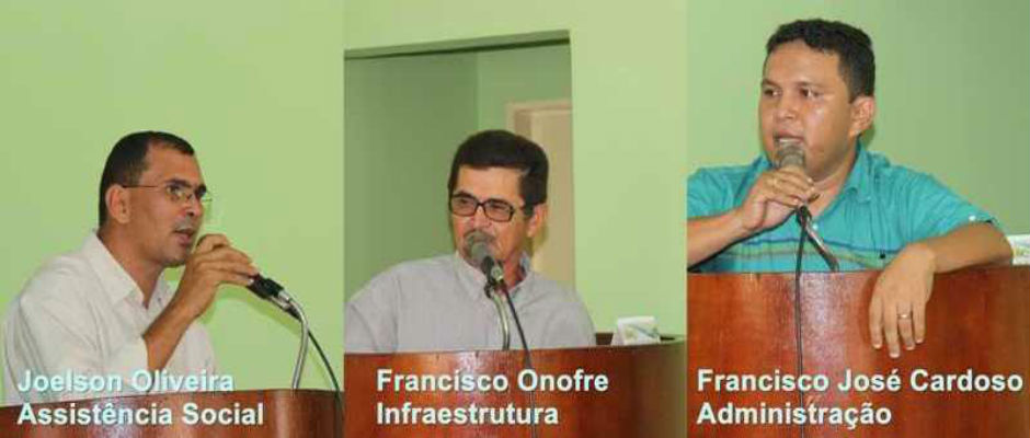 Prefeito de São João do Arraial empossa três novos secretários municipais