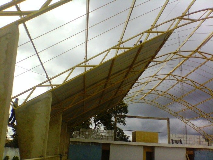 Ginásio do Cecilia Coelho começa a ser coberto - Imagem 1