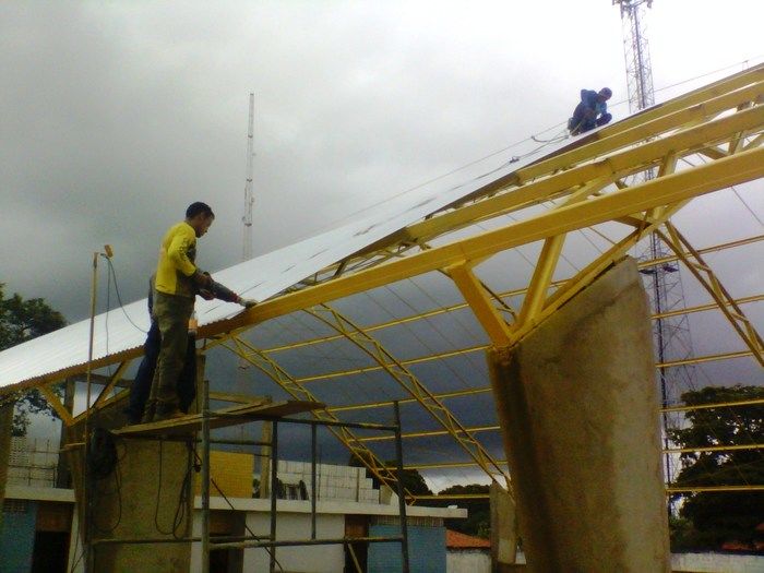 Ginásio do Cecilia Coelho começa a ser coberto - Imagem 3