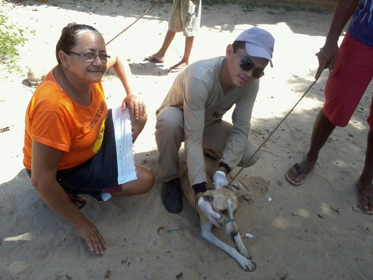 Agentes de Endemias fazem teste rápido em cães na zona rural