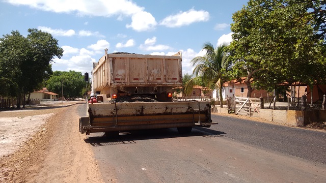 Mais um trecho da PI 331 começa a receber asfalto - Imagem 1