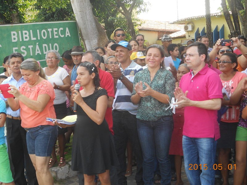 Prefeita Vilma Amorim Participou das Atividades do 1º de Maio em Esperantina