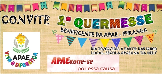 Escola Apaeana Tia Nely realizará Quermesse Beneficente - Imagem 1