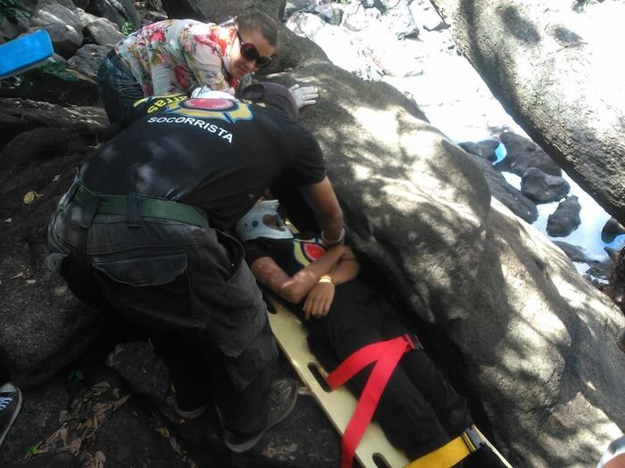 GAV realiza simulado de resgate na Cachoeira da Lapa em Barras - Imagem 8