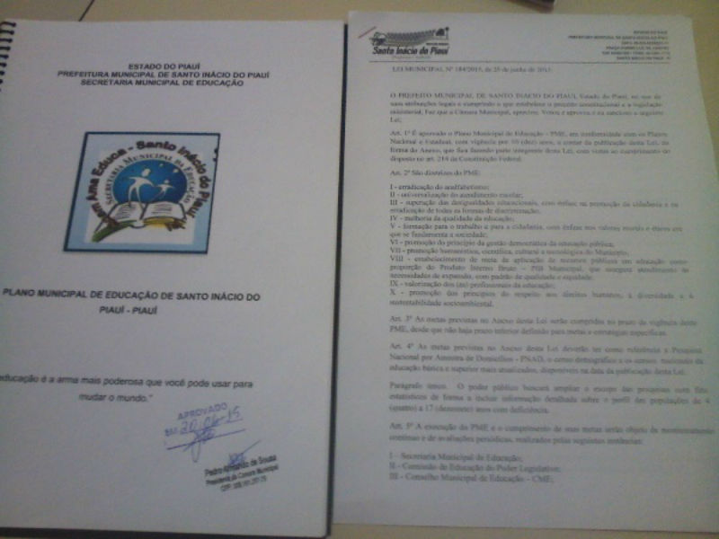 Prefeito Auro Aparecido de carvalho sanciona Plano Municipal de Educação (PME)