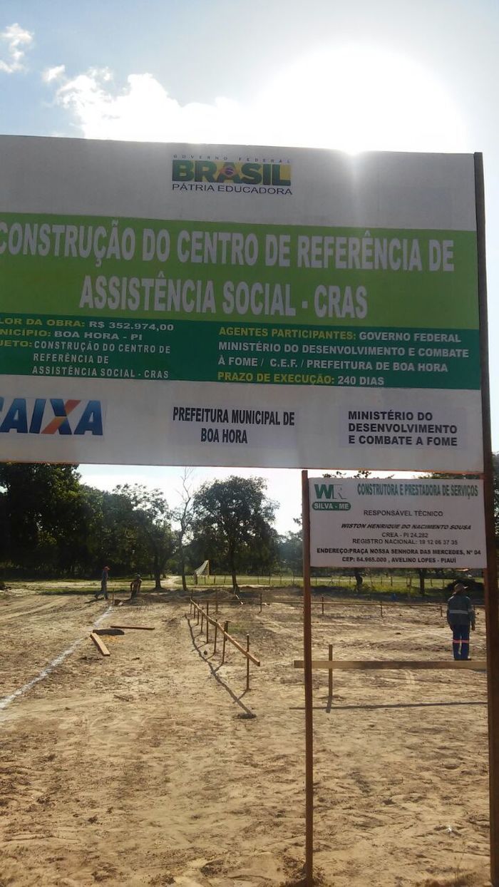 Prefeitura de Boa Hora inicia construção do Cras - Imagem 1