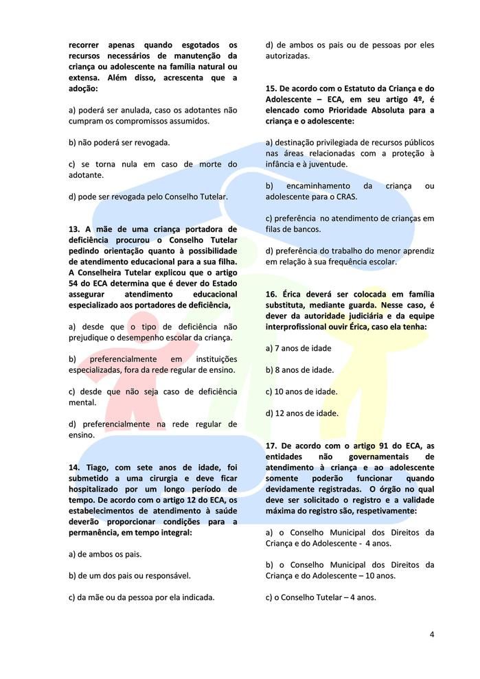 CMDCA Divulga Gabarito das Provas Para  Conselheiro Tutelar - Imagem 5