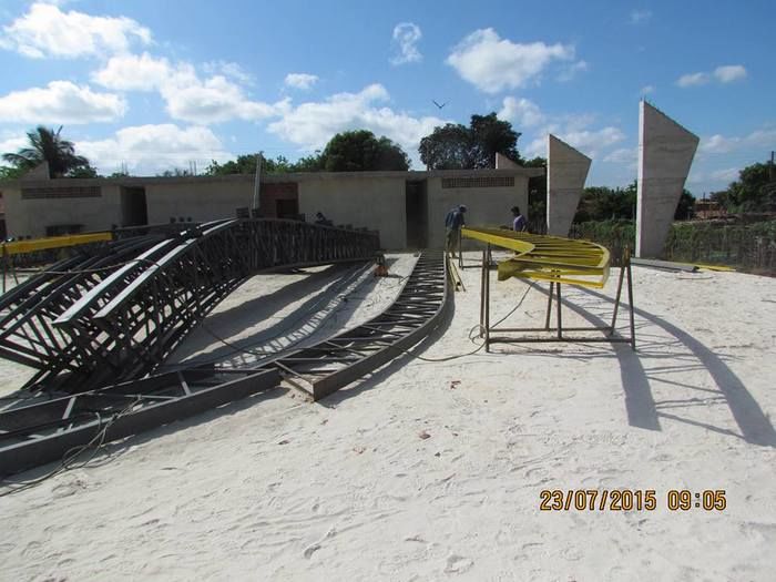 Quadra esportiva da Vila França recebe estrutura metálica - Imagem 2