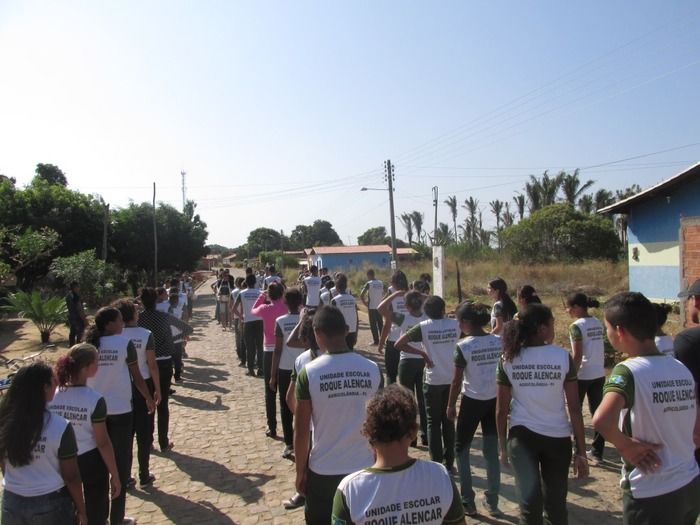 Alunos Fazem o seu primeiro Ensaio para o 7 de Setembro em Agricolândia - Imagem 5