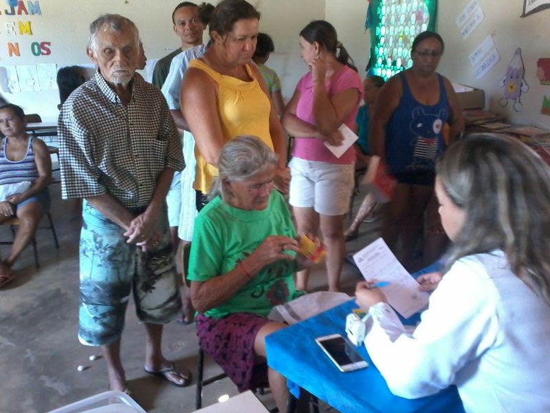 Equipe do PSF do bairro MatoSeco realiza atendimento de hiperdia no povoado Faveira