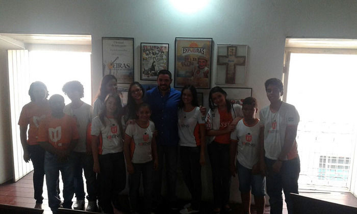 Lukano Sá recebe alunos do IBENS para discussão de projeto social - Imagem 1