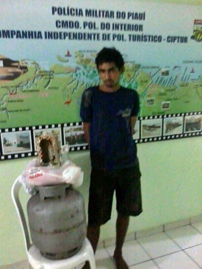 Acusado de invadir residência e furtar imagem de santa é preso em Luís Correia - Imagem 3