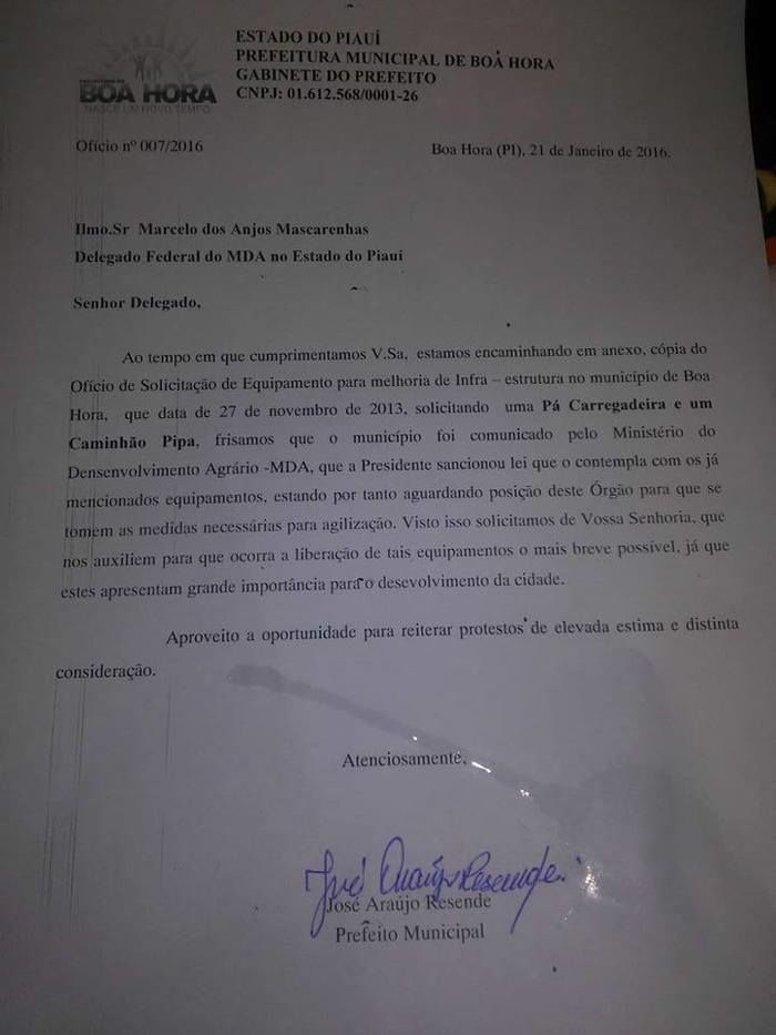 ARTICULAÇÃO POLÍTICA DO PREFEITO ZÉ RESENDE GARANTE CAMINHÃO PIPA E - Imagem 2