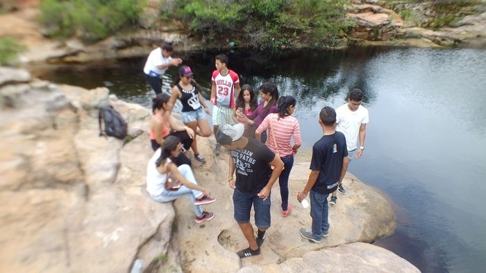 Alunos da UFPI visitam pinturas rupestres em Dom Expedito Lopes - Imagem 29