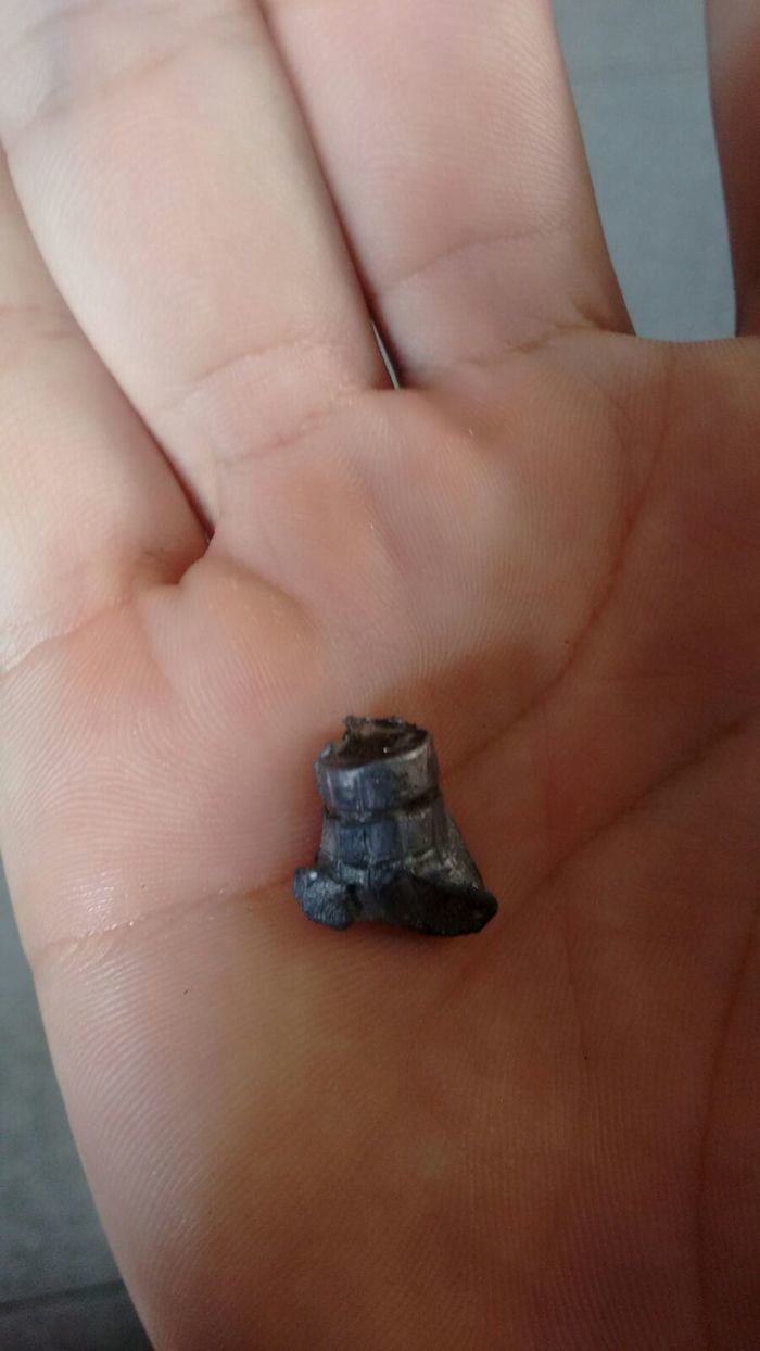 Polícia encontrou um projétil de arma de fogo (Crédito: Gleitowney Miranda)