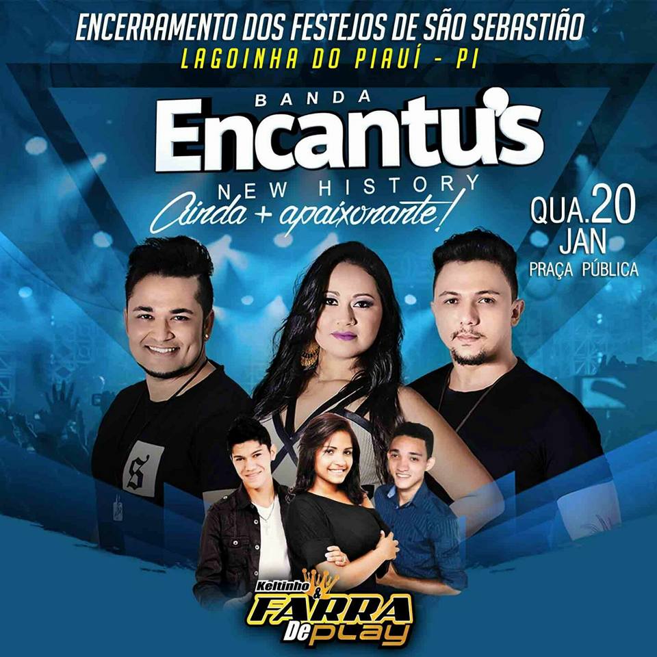 Dia 20 de Janeiro tem Banda Encantus em Lagoinha