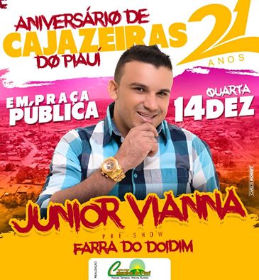 Aniversário de Cajazeiras do PI / 21 Anos... (Crédito: CR Designner )