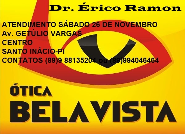 Atendimento da Ótica Bela Vista será sábado dia 26 - Imagem 1