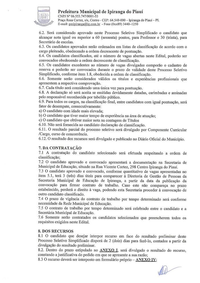 Secretaria Municipal de Educação realiza Processo Seletivo  - Imagem 5