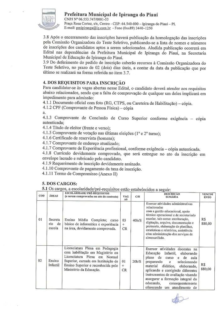 Secretaria Municipal de Educação realiza Processo Seletivo  - Imagem 3