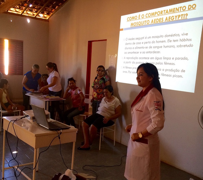 Povoado Pocinhos participa de palestra sobre o Aedes aegypti