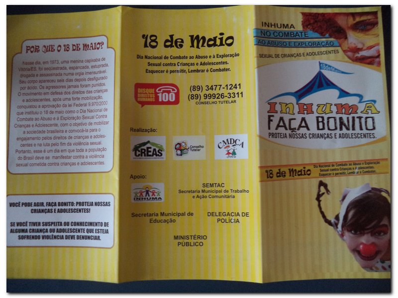 Manifestação no Dia 18 de Maio