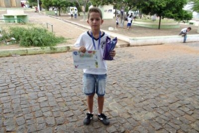 João Emanuel do 5º ano B um dos vencedores do Soletrando (Crédito: José Carlos da Silva)