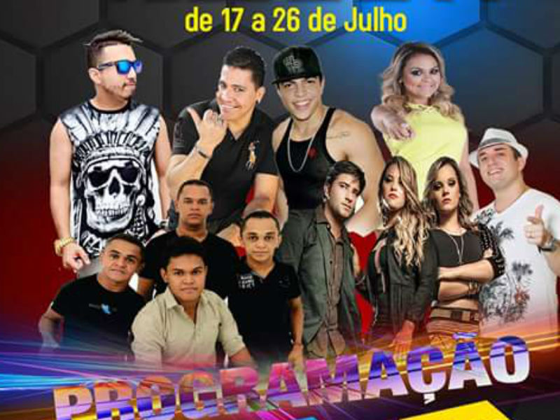 Programação do  festejo de Arraial PI.