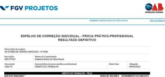 Parabéns a jovem Natalícia Maria pela aprovação na OAB  - Imagem 3