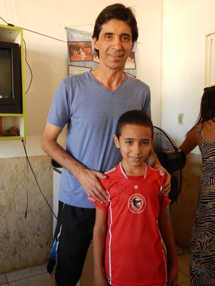 Mauro Galvão esteve com adolescentes e jogou com veterano. - Imagem 20