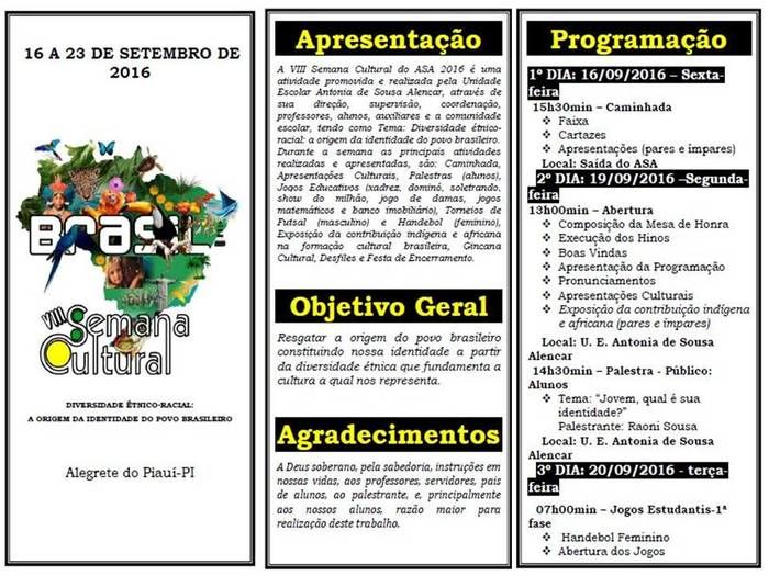 ASA inicia VIII Semana Cultural - Imagem 1