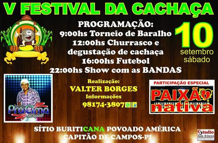  V festival da cachaça acontecerá neste final de semana. - Imagem 1