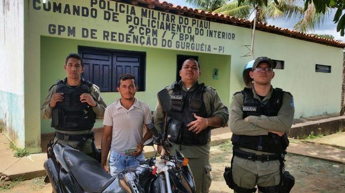 Policiais de Redenção do Gurguéia recuperam moto furtada - Imagem 2