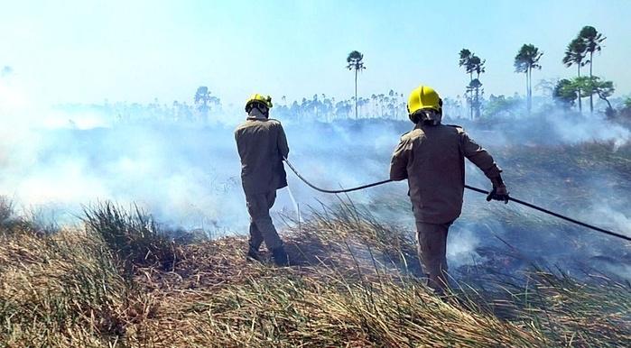 Bombeiros de folga foram acionados.  (Crédito: Kairo Amaral)