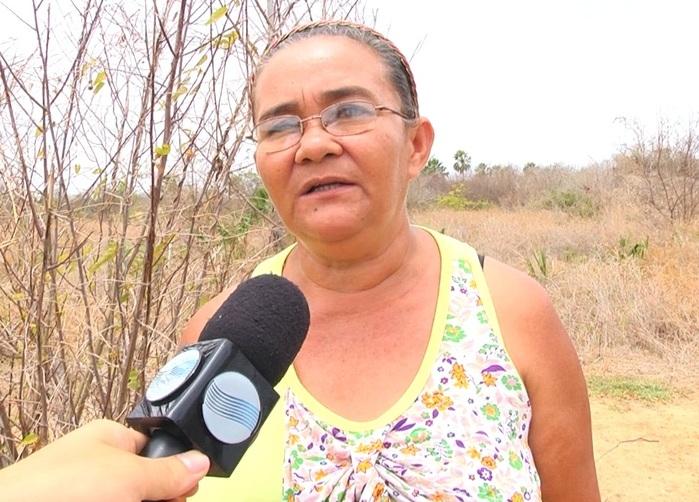 Deusione Maria, irmã do homem encontrado morto.  (Crédito: Kairo Amaral)
