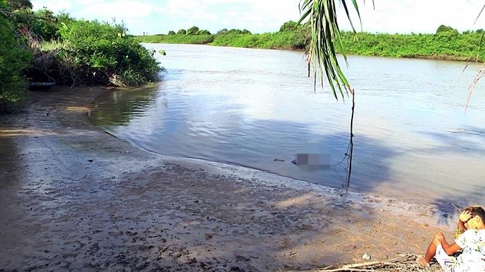 Corpo foi encontrado próximo do local do afogamento. (Crédito: Kairo Amaral)