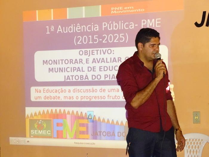 Secretário Municipal de educação de Jatobá do Piauí professor Joseano Oliveira (Crédito: Tony Sobrinho)
