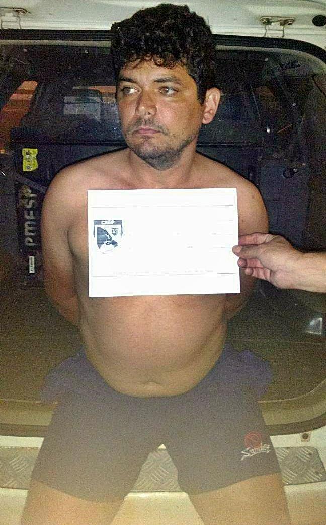 Edilson Garcez preso em São Paulo.  (Crédito: CAEP / Divulgação)