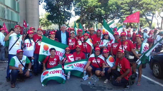 Prefeito Manoel Lázaro participa do 12º Congresso da Contag (Crédito: ASCOM)