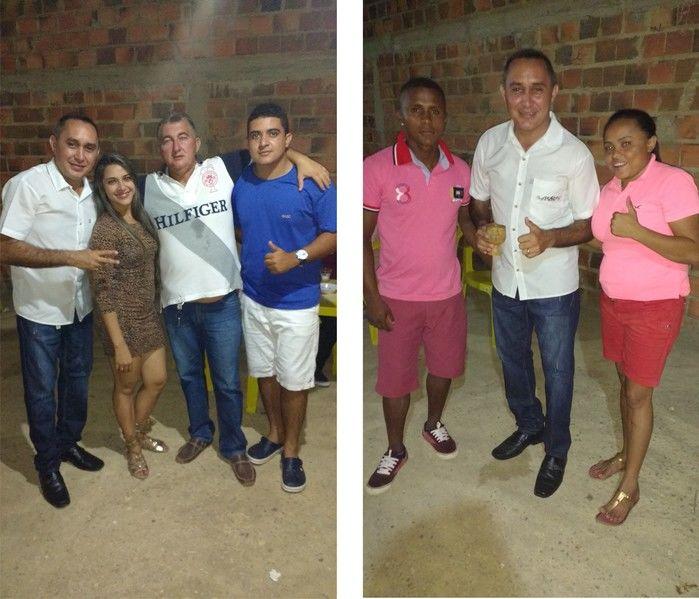 Foto à esquerda Aristeu, Josélia, Nenzão e Rarison e à direita Donizete e Laiane (Crédito: Edilene Lima)