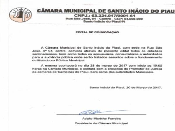 Será realizada audiência pública sobre o funcionamento do matadouro - Imagem 1