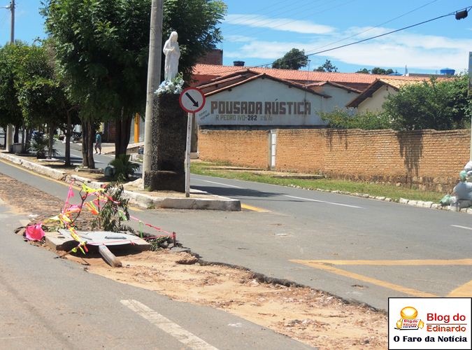 Serviço mal feito causa perigo na BR-404 na entrada da cidade - Imagem 2