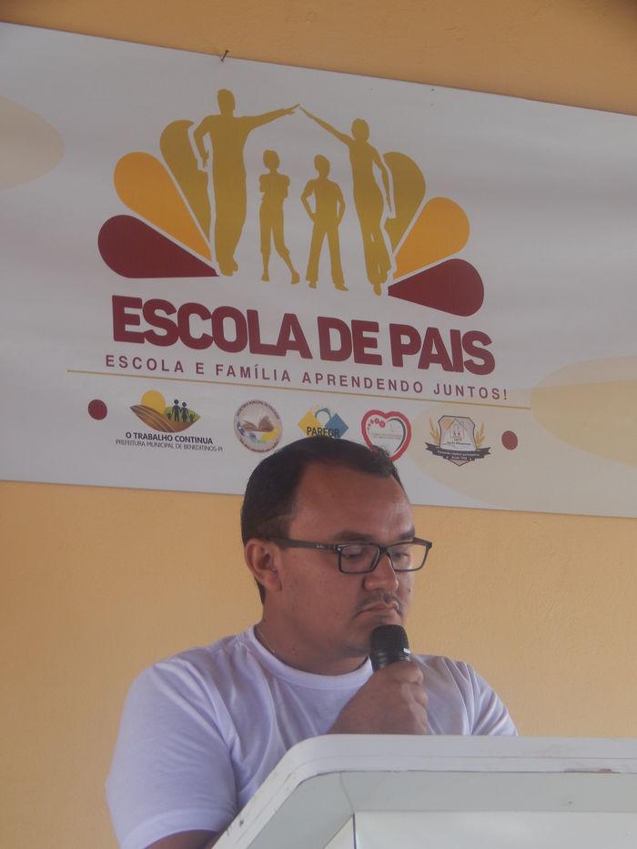 Prefeito em seu discurso