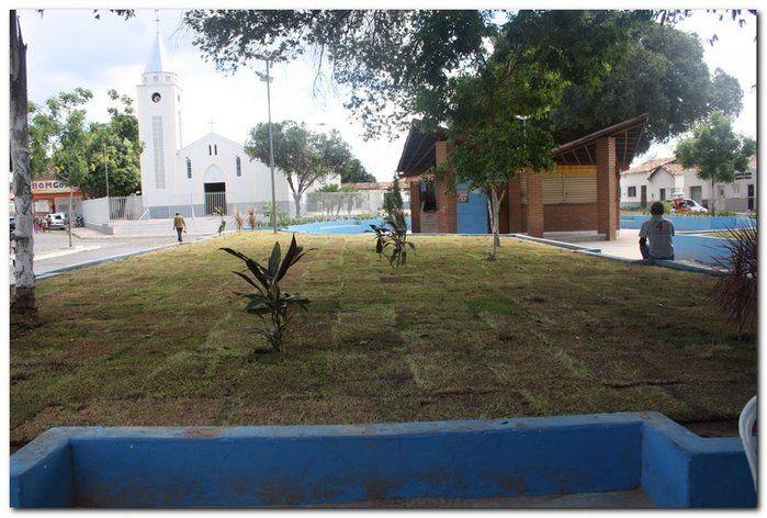 Prefeitura de Inhuma realiza implantação de grama em Praças - Imagem 17