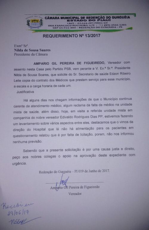 Vereador cobra serviço de atendimento médico Hospitalar em Redenção - Imagem 1